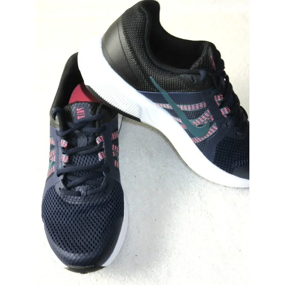 Nike Women's Run Swift 2 Blackened Blue Dark Teal Green Running Shoes Sizes NIB - Picture 4 of 5
